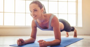 Young woman doing sport