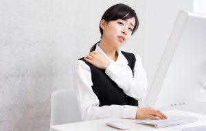 Businesswoman using a computer